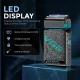 Электробритва VGR V-374 GREEN шейвер, двойное лезвие, LED display