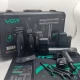 Комплект VGR 4 в 1 V-640 S4 BLACK, машинка для стрижки (clipper), триммер, электробритва (шейвер), фен