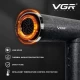 Фен профессиональный VGR V-640HD, 3 уровня обдува, 4 уровня температуры, 110000RPM