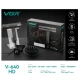 Фен профессиональный VGR V-640HD, 3 уровня обдува, 4 уровня температуры, 110000RPM