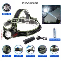 Фонарь налобный 8099 PM10-TG, 1x18650, ЗУ Type-C, zoom, Box Фонарь налобный 8099 PM10-TG, 1x18650, ЗУ Type-C, zoom, Box