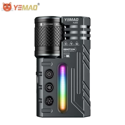 Фонарь YEMAO YM-A300-SFT12R+3x3535+RGB, Li-Ion аккумулятор, ЗУ Type-C, zoom Фонарь YEMAO YM-A300-SFT12R+3x3535+RGB, Li-Ion аккумулятор, ЗУ Type-C, zoom