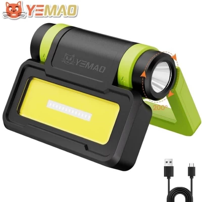 Фонарь YEMAO YM-B70-XTE+COB(white+red+blue), Li-Ion аккумулятор, Power Bank, ЗУ Type-C, магнит, IPX4 Фонарь YEMAO YM-B70-XTE+COB(white+red+blue), Li-Ion аккумулятор, Power Bank, ЗУ Type-C, магнит, IPX4