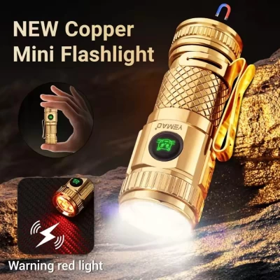 Фонарь YEMAO YM-F40CU-4LED(White+Red), 2x16340, ЗУ Type-C, магнит, колпачек Фонарь YEMAO YM-F40CU-4LED(White+Red), 2x16340, ЗУ Type-C, магнит, колпачек