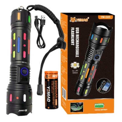 Фонарь YEMAO YM-G85-TG, 1x32850, Power Bank, ЗУ Type-C, zoom Фонарь YEMAO YM-G85-TG, 1x32850, Power Bank, ЗУ Type-C, zoom