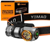 Налобный фонарь YEMAO YM-T355X, 2000LM, аккумуляторы 18650 + 18350 (3200 + 1500 mAh), с красным светом Налобный фонарь YEMAO YM-T355X, 2000LM, аккумуляторы 18650 + 18350 (3200 + 1500 mAh), с красным светом
