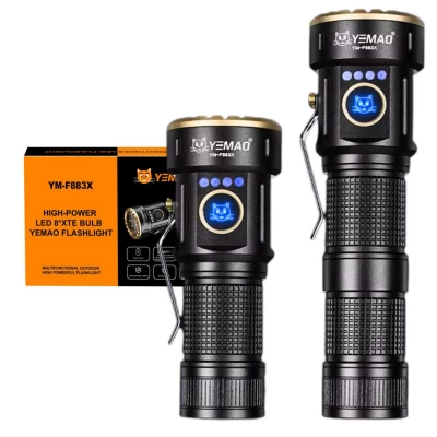 Тактический фонарь YEMAO YM-F883X, 3000LM, аккумуляторы 18650 + 18350 (3200 + 1500 mAh) Тактический фонарь YEMAO YM-F883X, 3000LM, аккумуляторы 18650 + 18350 (3200 + 1500 mAh)
