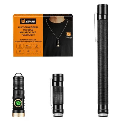Портативный фонарь YEMAO YM-M10, 800LM, аккумуляторы 10440 + 10180 (500 + 120 mAh), 3xAAA, чехол Портативный фонарь YEMAO YM-M10, 800LM, аккумуляторы 10440 + 10180 (500 + 120 mAh), 3xAAA, чехол