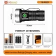 Фонарь YEMAO YM-F963X-5XTE+4XPE, multi-color light, UV, 1x26650/26350, ЗУ Type-C, магнит, колпачек Фонарь YEMAO YM-F963X-5XTE+4XPE, multi-color light, UV, 1x26650/26350, ЗУ Type-C, магнит, колпачек