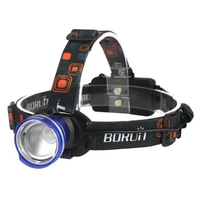 Фонарь налобный W518-TG, 2x18650, ЗУ Type-C, zoom, Box