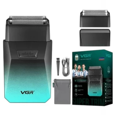 Электробритва VGR V-372 GREEN шейвер, двойное лезвие, 7500 RPM, IPX7 Электробритва VGR V-372 GREEN шейвер, двойное лезвие, 7500 RPM, IPX7