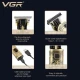 Триммер VGR V-097 GOLD, 3 насадки, LED display Триммер VGR V-097 GOLD, 3 насадки, LED display