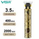 Триммер VGR V-097 GOLD, 3 насадки, LED display Триммер VGR V-097 GOLD, 3 насадки, LED display