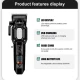 Аккумуляторная машинка для стрижки (clipper) VGR V-600 BLACK, 6 насадок, регулятор высоты, LED display, 7000 RPM Аккумуляторная машинка для стрижки (clipper) VGR V-600 BLACK, 6 насадок, регулятор высоты, LED display, 7000 RPM