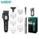 Аккумуляторная машинка для стрижки (clipper) VGR V-600 BLACK, 6 насадок, регулятор высоты, LED display, 7000 RPM Аккумуляторная машинка для стрижки (clipper) VGR V-600 BLACK, 6 насадок, регулятор высоты, LED display, 7000 RPM