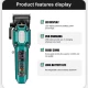 Аккумуляторная машинка для стрижки (clipper) VGR V-600 GREEN, 6 насадок, регулятор высоты, LED display, 7000 RPM Аккумуляторная машинка для стрижки (clipper) VGR V-600 GREEN, 6 насадок, регулятор высоты, LED display, 7000 RPM