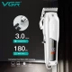 Машинка (триммер) для стрижки волос VGR V-278 SILVER, Professional, 6 насадок, LED Display, STRONG BATTERY Машинка (триммер) для стрижки волос VGR V-278 SILVER, Professional, 6 насадок, LED Display, STRONG BATTERY