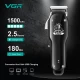 Аккумуляторная машинка для стрижки (clipper) VGR V-679 BLACK, 4 насадки Аккумуляторная машинка для стрижки (clipper) VGR V-679 BLACK, 4 насадки