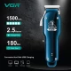 Аккумуляторная машинка для стрижки (clipper) VGR V-679 BLUE, 4 насадки Аккумуляторная машинка для стрижки (clipper) VGR V-679 BLUE, 4 насадки