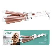Плойка тройная VGR V-599, 100-230°C, керамическое покрытие, LED display, 90W