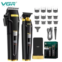 Комплект VGR 2 в 1 V-694 S2 BLACK аккумуляторная машинка для стрижки (clipper) и триммер Комплект VGR 2 в 1 V-694 S2 BLACK аккумуляторная машинка для стрижки (clipper) и триммер