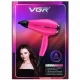 Фен профессиональный VGR V-457 PINK, 2 скорости, 3 температурных режима, 2400 Вт