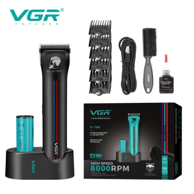 Машинка (триммер) для стрижки волос VGR V-073, 4 насадки, LED display