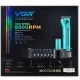 Машинка (триммер) для стрижки волос VGR V-073, 4 насадки, LED display