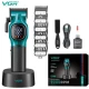 Аккумуляторная машинка для стрижки (clipper) VGR V-886C GREEN, LED display, 9000RPM Аккумуляторная машинка для стрижки (clipper) VGR V-886C GREEN, LED display, 9000RPM