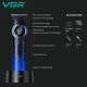 Триммер VGR V-977 BLUE, регулировка мощности 6000 - 8000 RPM, 2500 mAh, 4 насадки, LED display Триммер VGR V-977 BLUE, регулировка мощности 6000 - 8000 RPM, 2500 mAh, 4 насадки, LED display
