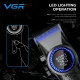 Комплект VGR STEPLERSS PRO 3 IN 1 BLUE, машинка для стрижки (Clipper), триммер, электробритва