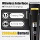 Комплект VGR 2 в 1 V-694 S2 BLACK аккумуляторная машинка для стрижки (clipper) и триммер