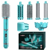 Фен-стайлер VGR 7 в 1 V-477 GREEN, Professional, 7 насадок, 1400 Вт
