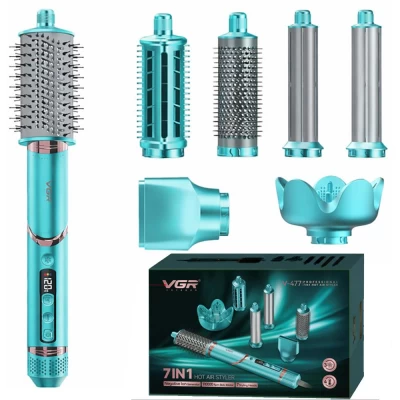 Фен-стайлер VGR 7 в 1 V-477 GREEN, Professional, 7 насадок, 1400 Вт Фен-стайлер VGR 7 в 1 V-477 GREEN, Professional, 7 насадок, 1400 Вт
