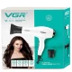 Фен профессиональный VGR V-413 WHITE, 2 скорости, 3 режима температуры, 1800-2200Вт