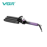 Плойка тройная VGR V-590 PURPLE, 140-200°C, керамическое покрытие, LED display, 130W