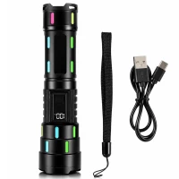 Фонарь NIGHT VISION FLUORESCENCE 626-TG, 1х18650, ЗУ Type-C, zoom, Box