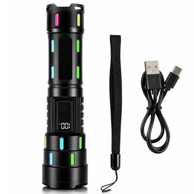 Фонарь NIGHT VISION FLUORESCENCE 626-TG, 1х18650, ЗУ Type-C, zoom, Box