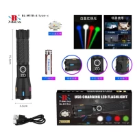 Фонарь NIGHT VISION FLUORESCENCE M11R-4TG(White+Red+Blue+Green), 1x18650, индикация заряда, ЗУ Type-C, zoom Фонарь NIGHT VISION FLUORESCENCE M11R-4TG(White+Red+Blue+Green), 1x18650, индикация заряда, ЗУ Type-C, zoom