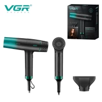 Фен профессиональный VGR V-442 BLACK, 3 скорости, 3 режима температуры, 110000 RPM, 1800-2200Вт Фен профессиональный VGR V-442 BLACK, 3 скорости, 3 режима температуры, 110000 RPM, 1800-2200Вт