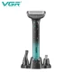 Электростанок VGR 3 в 1 V-625, 3 насадки (для носа, лица и тела), IPX5
