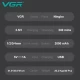 Триммер VGR V-187 SILVER, 4 насадки, 7000 RPM, LED display
