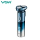 Электробритва VGR V-392 BLUE, роторная, IPX7, LED display Электробритва VGR V-392 BLUE, роторная, IPX7, LED display