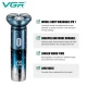 Электробритва VGR V-392 BLUE, роторная, IPX7, LED display Электробритва VGR V-392 BLUE, роторная, IPX7, LED display