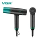 Фен профессиональный VGR V-442 BLACK, 3 скорости, 3 режима температуры, 110000 RPM, 1800-2200Вт