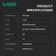 Фен профессиональный VGR V-442 BLUE, 3 скорости, 3 режима температуры, 110000 RPM, 1800-2200Вт