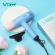 Фен профессиональный VGR V-442 BLUE, 3 скорости, 3 режима температуры, 110000 RPM, 1800-2200Вт
