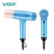 Фен профессиональный VGR V-442 BLUE, 3 скорости, 3 режима температуры, 110000 RPM, 1800-2200Вт