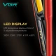 Выпрямитель для волос VGR V-517 BLACK, 150-230°C, титановое покрытие, LED display