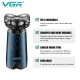 Электробритва VGR V-397 BLUE для мужчин, роторная для влажного и сухого бритья, IPX5 Электробритва VGR V-397 BLUE для мужчин, роторная для влажного и сухого бритья, IPX5